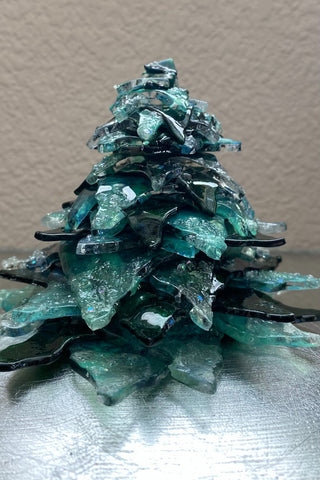 Art Glass Christmas Tree Sculpture RSV|128294