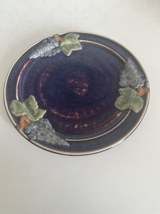 1970s Sonoma County Art Pottery Plate MTS