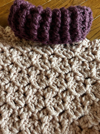 Hand Crochet Dusty Rose Color Pullover-RSV