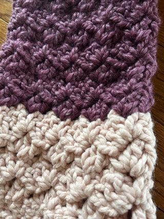 Hand Crochet Dusty Rose Color Pullover-RSV