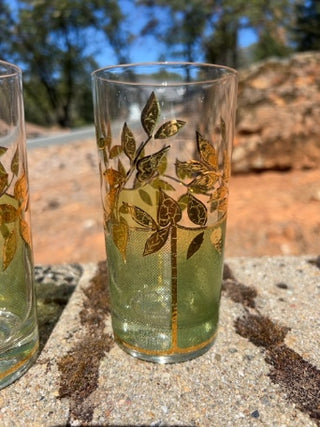 SET OF 4 vintage Culver Starlyte Highball/Tumbler Glasses