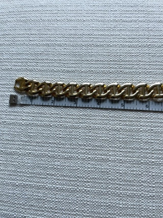 Vintage gold tone, chunky necklace  18”