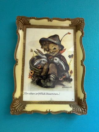 VTG Hummel Print Boy & His Rabbits|94810