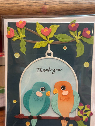 Thank You card - birds mh RCD