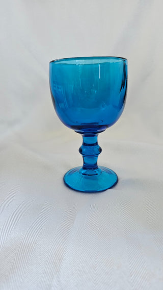 Imperial Glass Blue Goblet - Hoffman House pattern|92200
