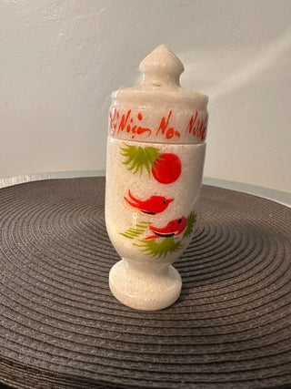 Urn Quartz Red Birds with Top  MTS