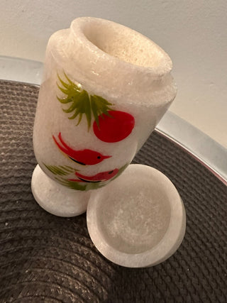 Urn Quartz Red Birds with Top  MTS