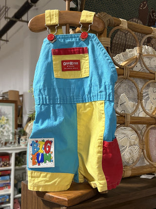 BABY: 90s Osh color block overalls MTS 3bears|103894