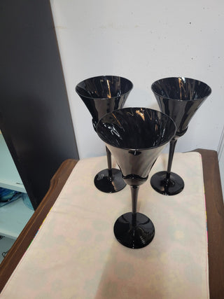 Mikasa Blossom Anise Fluted Goblets - Set of 3|54046