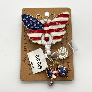 Patriotic Butterfly Badge Holder|73707