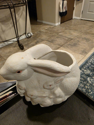 Bunny family small flower pot|53273