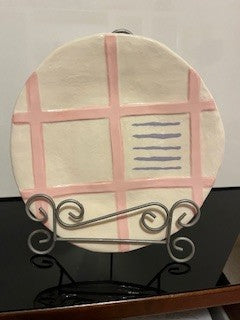 #1872 Grebitus 80s Pottery Plate  NIS