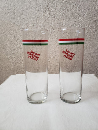 Vtg Spaghetti Factory Italian Soda Glasses Set of 2 - RCD|98294