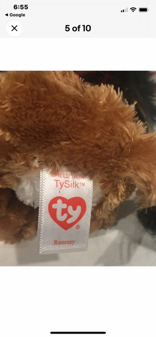 TY Beanie Boss Ramsey Unicorn Lion_RSV