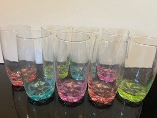 #2918 Multi Pastel Glasses 8-Set