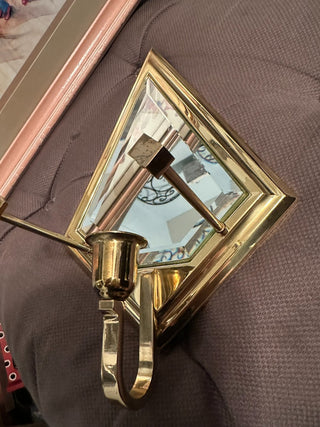 Brass Candle Sconce|48154