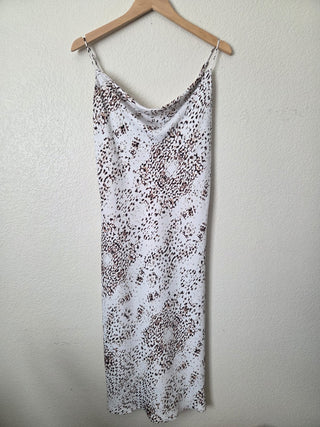 NEW! Express x Rachel Zoe printed satin midi dress RSV|163874