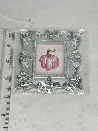 Original Watercolor Pink Pumpkin Magnet Large RSV|107803