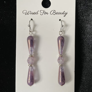purple drop earrings RSV