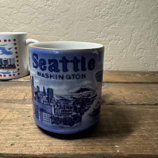 Vintage Seattle Blue Souvenir Mug MTS|120733