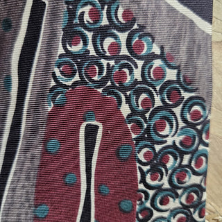 Men's - Vintage Halston III -  80's Geometric Necktie (BRI) - MTS|143062