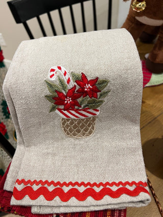 Vtg. Christmas dish linen MTS|136145