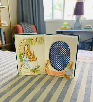 BP VTG SCHMID Beatrix Potter “The Tale of Benjamin Bunny” Book Picture Frame 1992|85633