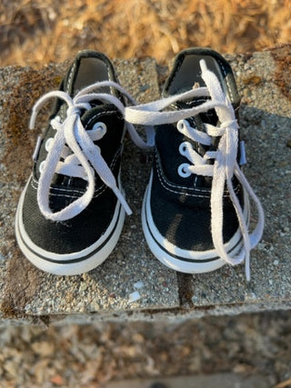 VANS Toddler Authentic Shoe Black Size 3.5