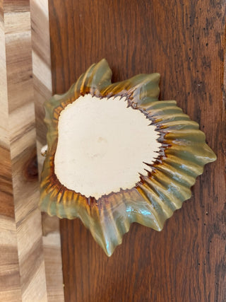 Leaf with Acorn trinket dish ceremic|107094