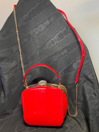 Red Purse with Adjustable & Removable Shoulder Strap - RSV|94613