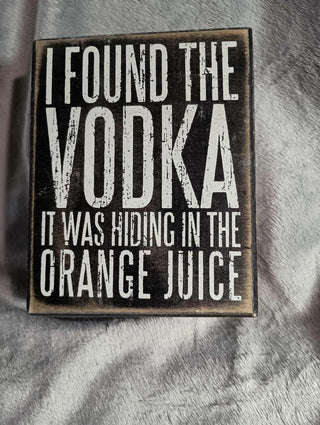 Vodka & OJ sign rsv|118161