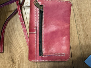 Patricia Nash Red Leather Crossbody RSV