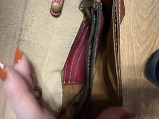 Patricia Nash Red Leather Crossbody RSV