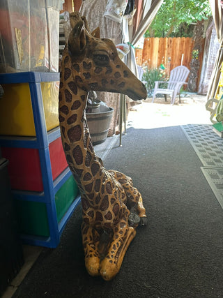 Giraffe Cement Figure 30inch  MTS|83791