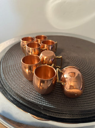 Copper Moscow Mule set 8 Cambridge 2 oz MTS