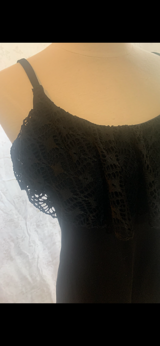 Black crotchet top dress MTS