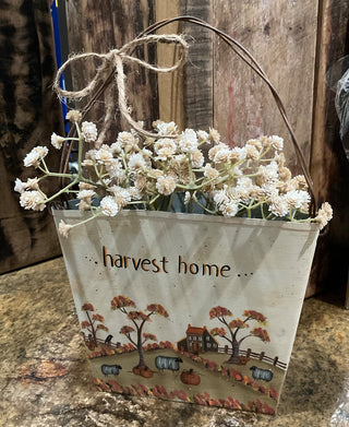 Harvest Home Metal Decor w/Baby’s Breath RSV|11083