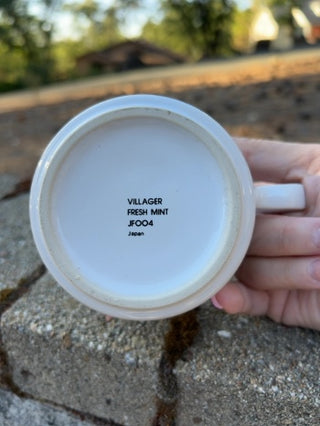 vintage Studio Nova Villager Fresh Mint flat cup, pattern JF004
