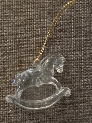 Mini Acrylic Ricking Horse Ornament   MTS|131865