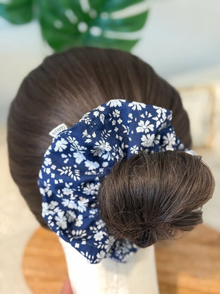 Liberty Fabric Scrunchie -Capel A Navy