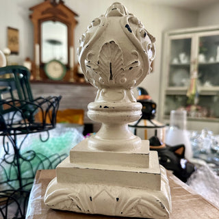 Distressed Resin Finial Bookend/Shelf Sitter RCD|101975