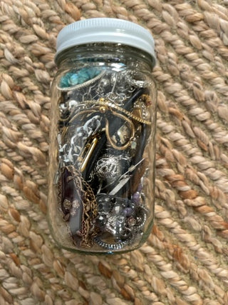 Jar of jewelry