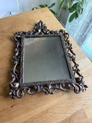 Vintage Cast Iron Mirror|100673