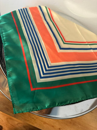 Scarf 26x26 Green,Blue, Orange  MTS|83857