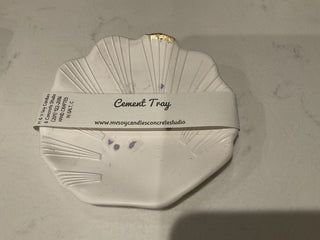 Handmade Scallop Cement Jewelry Tray|109539
