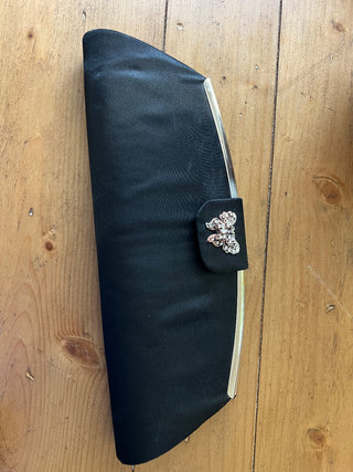 Black Satin Clutch Tova Beverly Hills MTS|70947