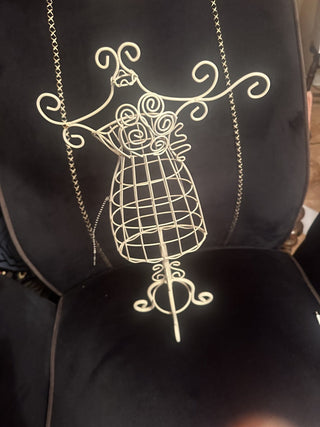 Adorable Metal dress Shaped Jewelry holder  #62 VV MTS