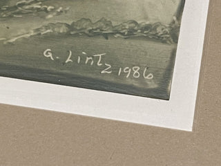 8"x9.5" Barn/ Landscape Original Art, Lintz '86--SP RCD