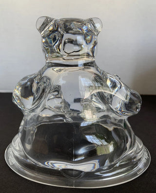 Vintage Coca-Cola Polar Bear Lead Crystal Clear Glass Figurine 1997 France #62 VV MTS
