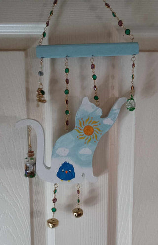 white cat windchime rsv